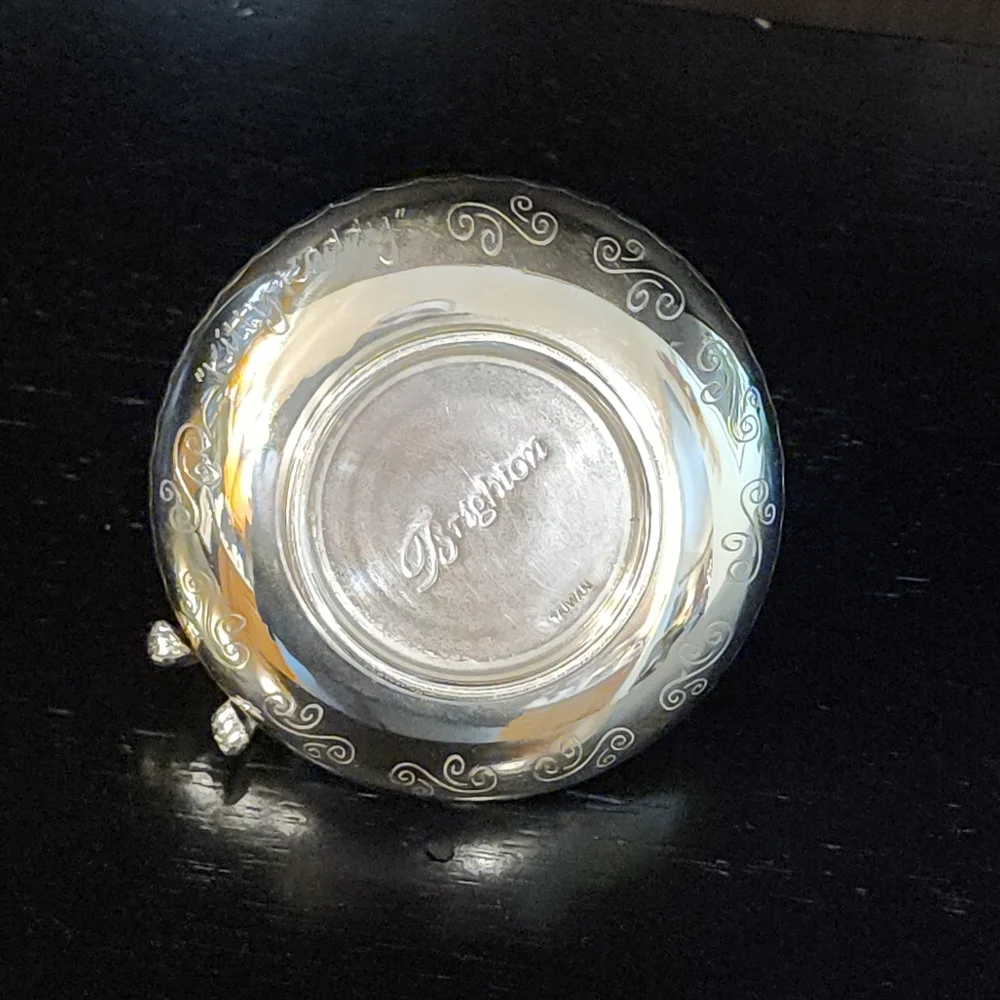 Brighton Silver Plated Kitty Kaddy Cat Trinket Ring Holder Dish